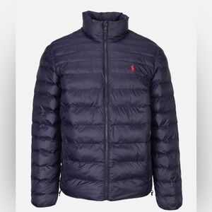 Polo Ralph Lauren Big & Tall NAVY BLUE Water Repellent Quilted Puffer Jacket 2LT